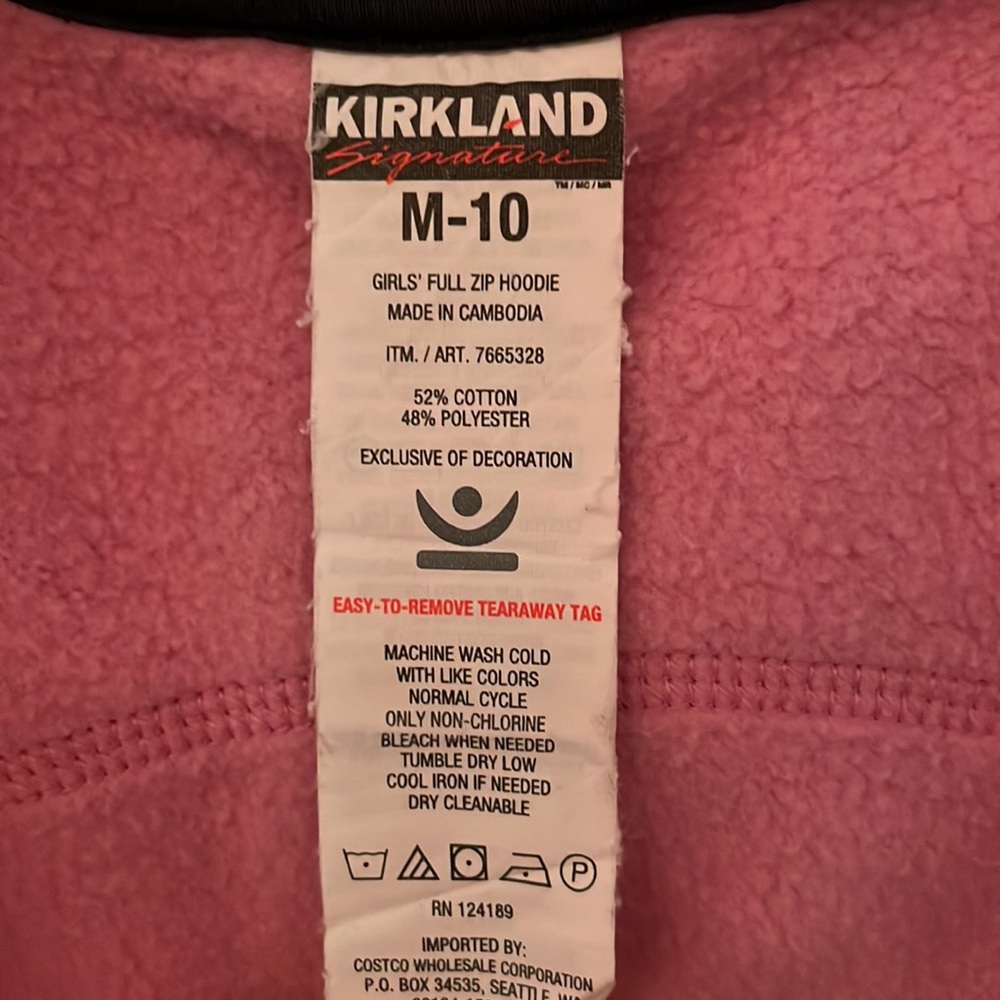 Pink Zip Up, M-10 - Picture 2 of 3